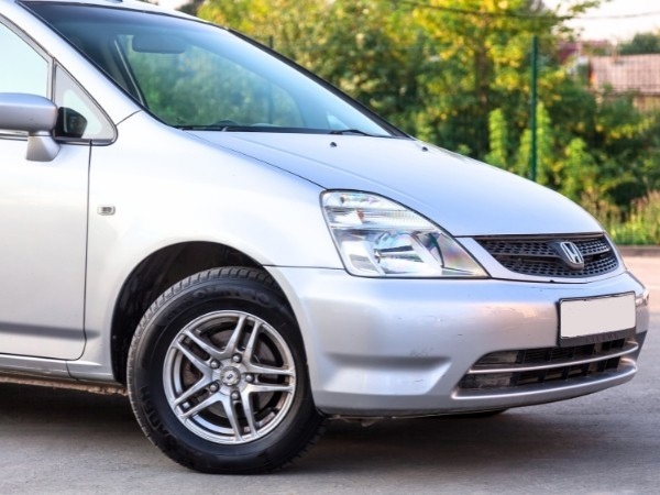 Silver Car Parked